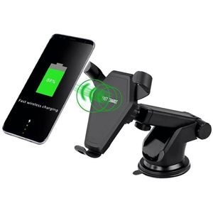 Inalámbrico cargador rápido houlder de coche soporte de coche para iPhone y Samsung multifunción