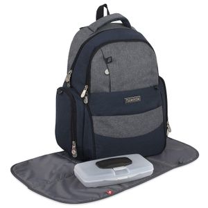 Fisher Price fastfinder bolsa de pañales mochila, Azul/Gris