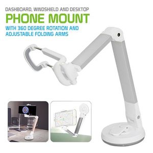 Soporte para teléfono móvil, parabrisas, salpicadero, escritorio, plegable, universal, para coche, con ventosa fuerte, compatible con iPhone, Android,