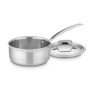 Cuisinart Multiclad Pro – Cazo de acero inoxidable con tapa, Acero inoxidable