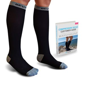 BeVisible Sports Compression Socks 20-30mmHg - for Men & Women – Recovery Sock Stockings – Great for Running Shin Splints Medical Edema Nurses Travel