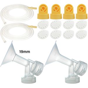 Kit de sacaleche por bombeo para el sacaleche Medela Pump In Style. Incluye 2 extractores para Pump In Style, 4 válvulas, 8 membranas y 2 protectores