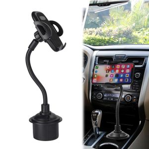 Soporte de teléfono para copa de Kosiwun, universal, ajustable, soporte de cuello de cisne para coche, compatible con iPhone XS MAX/X/8/7 Plus/Galaxy/
