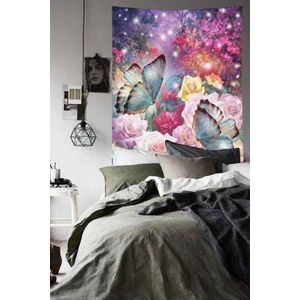 Simsant - Manta de pared, diseño de mariposas, multicolor, decoración de pared, para colgar en la pared (40 x 60 pulgadas, 40.0 x 60.0 in) SIGE173