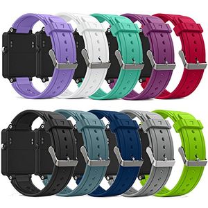 QGHXO - Correa de repuesto para reloj Garmin Vivoactive, de silicona suave para Garmin Vivoactive/Vivoactive Acetate (sin rastreador, solo correas de