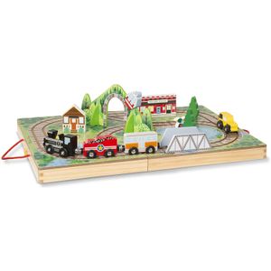Melissa & Doug Take-Along Ferrocarril