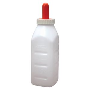 E-Z Enfermera Alimentación Suministros 2 Quart Screw-On Pantorrilla Conjunto de botella con tetina y tapa de lactancia, pequeño