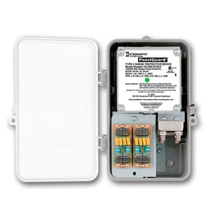 Intermatic ig1300 – 4t-2 C3 120/240 Vac Single Phase tipo 2 Protección contra sobretensiones con cuatro teléfono y dos líneas de Coax