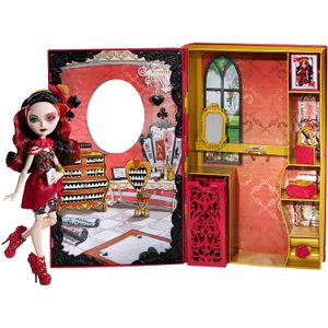 Ever After High Lizzie Hearts Primavera unsprung libro Playset