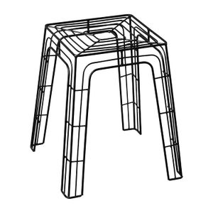 Emissary Home & Garden Hudson de Metal taburete negro