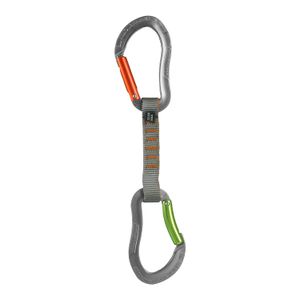 Mosquetón de puerta recta de color naranja con zoom Techno de 4.3 in y mosquetón Techno Zoom, color verde manzana