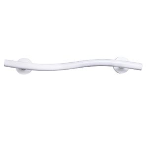 CSI bathware bar-wave28-pw wave-shaped decorativos Grab Bar, color blanco