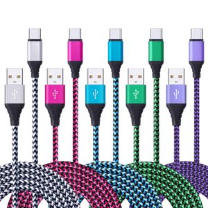 FiveBox - Cable USB tipo C para Samsung Galaxy S9/S8, LG V20 G5 G6 V30, HTC, Huawei, Google Pixel, Moto Z/X4/Z2 Play, Nexus 6P 5X, ZTE Zmax Pro/Blade/