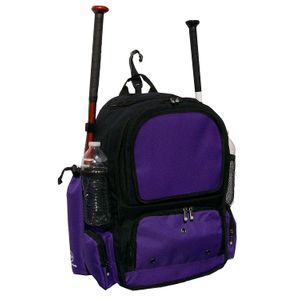 Negro y púrpura Chita CY Juventud Bate de béisbol, Softball Equipo Mochila bkpucy