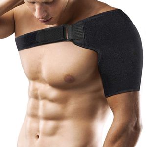 VINGVO Soporte de hombro de compresión, brazo superior de neopreno ajustable y hombro, alivio del dolor para el rotador, puños de hombro, lesiones en