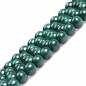 7 mm Ronda malaquita Piedra abalorio Strand 15 inch Jewelry Making Beads