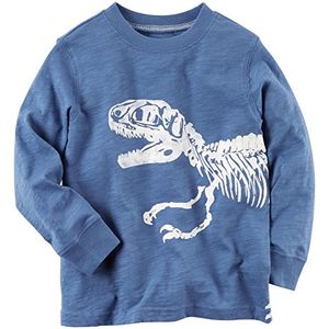 Carter bebé niños dino esqueleto de la playera