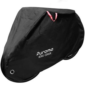 Puroma - Cubierta impermeable para bicicleta al aire libre, impermeable, para lluvia, sol, protección contra el viento, con agujero para bloqueo para