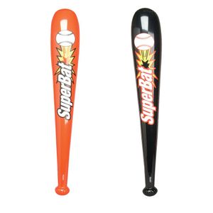 Hinchable Bates de béisbol – negro o naranja – de una docena