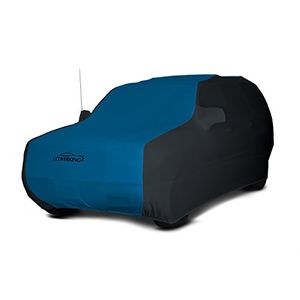 Coverking Custom Fit Car Cover para ciertos modelos Toyota 4Runner Satin Stretch Grabber azul con laterales negros
