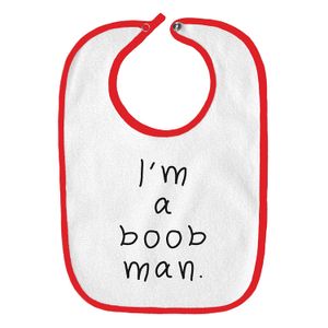 I 'm a Boob parodia de Hombre Divertidos bebé babero