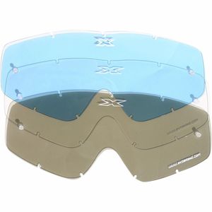 EKS marca Unisex-Adult Tinted X-Grom MX Motorcross Goggle Replacement Lens (Talla única), color azul