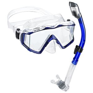 Phantom Aquatics - Máscara de esnórquel de visión ultrarpanorámica para buceo en seco