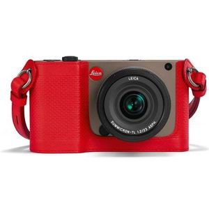 Protector de visualización para Leica TL, piel, rojo