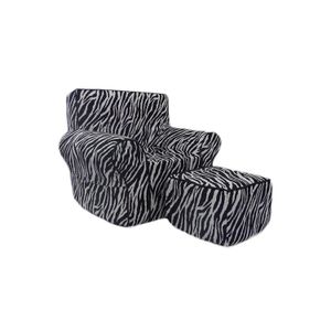 Fun Muebles Silla De Espuma De Fun Zebra & Otomano
