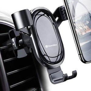 DesertWest Soporte para teléfono móvil para coche, con rejilla de ventilación para coche, compatible con iPhone XR Xs Max Xs X 8 7 6 Plus, Samsung Gal