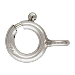 24 QTY. 7 mm de primavera anillo Cierres con anillo cerrado Plata de ley 925. Por jensfindings