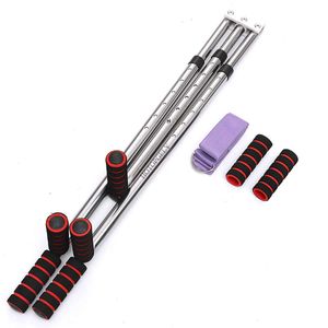 HOTOPGELY 3 Bar Pierna Estirador Split Extensión Dispositivo de Acero Inoxidable Pierna Soporte Yoga Ejercicio Artes Marciales Gimnasio Flexibilidad M