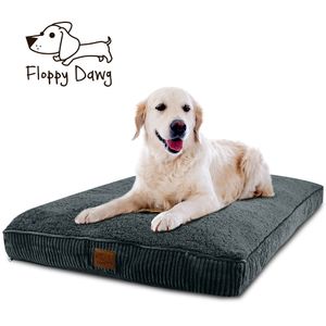 Floppy Dawg cama para perro extragrande con funda extraíble y forro impermeable. Fabricado para perros grandes de hasta 100 libras y más. Tamaño grand
