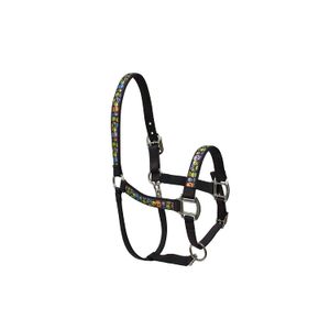 Rojo Haute nsk1404 L Elite Equino Caballo Halter, Calaveras neón