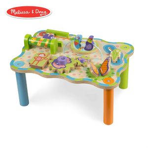 Melissa & Doug First Play - Mesa de actividades para niños (madera)