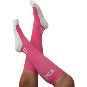 TX calcetines unisex atléticos de rodilla alta de compresión 20 – 30 mmHg Graduado apoyo – absorbe la humedad para fresca comodidad con suela amortigu