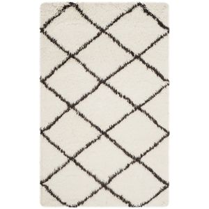 Safavieh flk155 a-3 FLOKATI Collection área alfombra (, 3 "x 5, color marfil