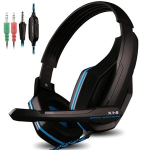 Gaming Headset para PS4 pc iphone teléfono inteligente portátil tablet iPad, iPod, Teléfonos Móviles MP3 MP4, x1-s 4 Pin 3.5 mm Jack Multi Function Ju