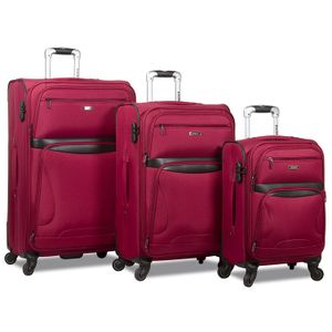 rolite Explorer 3-Piece ampliable Spinner Equipaje Set, Burgundy), 25RL-105-BURGUNDY