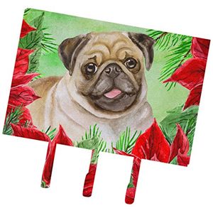 Caroline 's Treasures Fawn Pug Pascua alfombrilla de piso, 19" x 27", multicolor