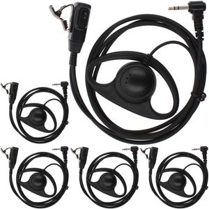 tenq 5 Pack forma en D – Auricular PTT para Motorola Talkabout Cobra Two Way Radio Walkie Talkie 1pin