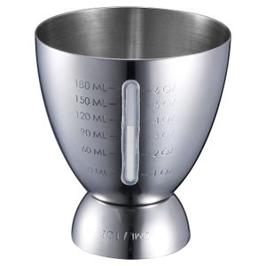 Bel-Air 6071 mide doble 1 – 6 oz de medición Jiggers, acero inoxidable