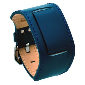 REV ITAL2DBS - Correa de repuesto de piel auténtica para reloj de pulsera, estilo militar, casual, de 0.709 in a 0.945 in de ancho