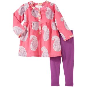 Masala Baby Muni Big Paisley 2 piezas de niñas (bebé), 3-6 meses, Rosado