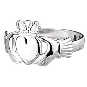 Failte Claddagh Ring Ladies Medium Sterling Silver Irish Made