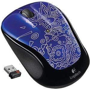Logitech M325 mouse, Azul Topografía