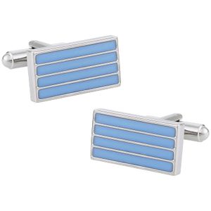Gemelos de esmalte azul claro bar por Cuff-Daddy