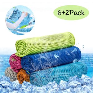 VDTG 4 paquetes de toalla de refrigeración de microfibra de secado rápido – Super absorbente – Ultra compacto toalla de refrigeración para deportes, e