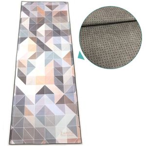 zapita - Toalla antideslizante para esterilla de yoga, 2 capas de compuestos y puntos de silicona, resistente a las arrugas, antibacteriana, plegable,