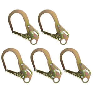 Fusion Climb infinity alta resistencia Acero Forjado doble extragrande Rebar Candado Mosquetón 5-Pack